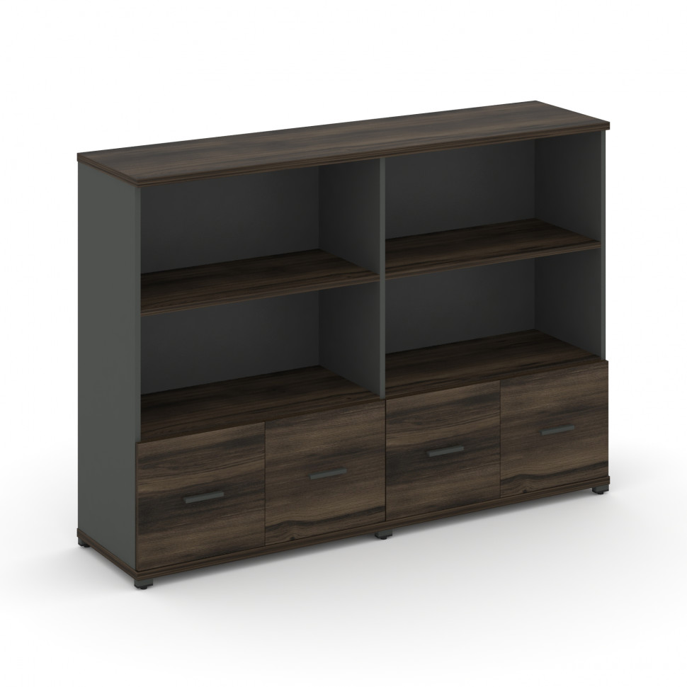 Concept Шкаф 2 широкие секции, 3 ниши CN.STS-321 A Дуб Мали/Антрацит/Металл Антрацит 1668*420*1186 Concept Шкаф 2 широкие секции, 3 ниши CN.STS-321 A Дуб Мали/Антрацит/Металл Антрацит 1668*420*1186