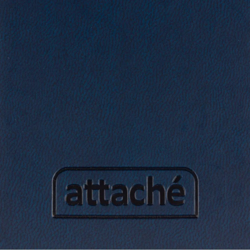 Еженедельник датированный 2026 АТТАСНЕ 64л, 90х160мм, карм.гор., Сиам синий