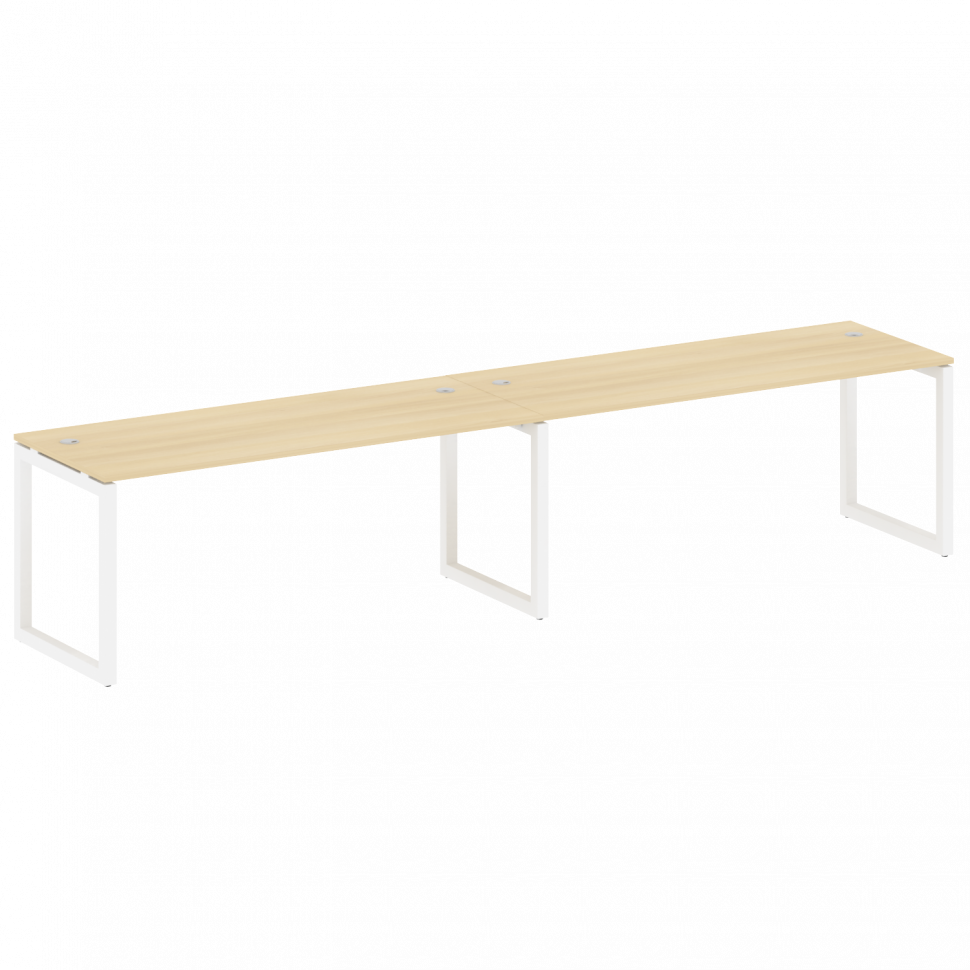 Metal System Quattro Рабочая станция на 2 места на О-образном м/к 50БО.СМ-2.5 Акация Лорка/Металл Бе