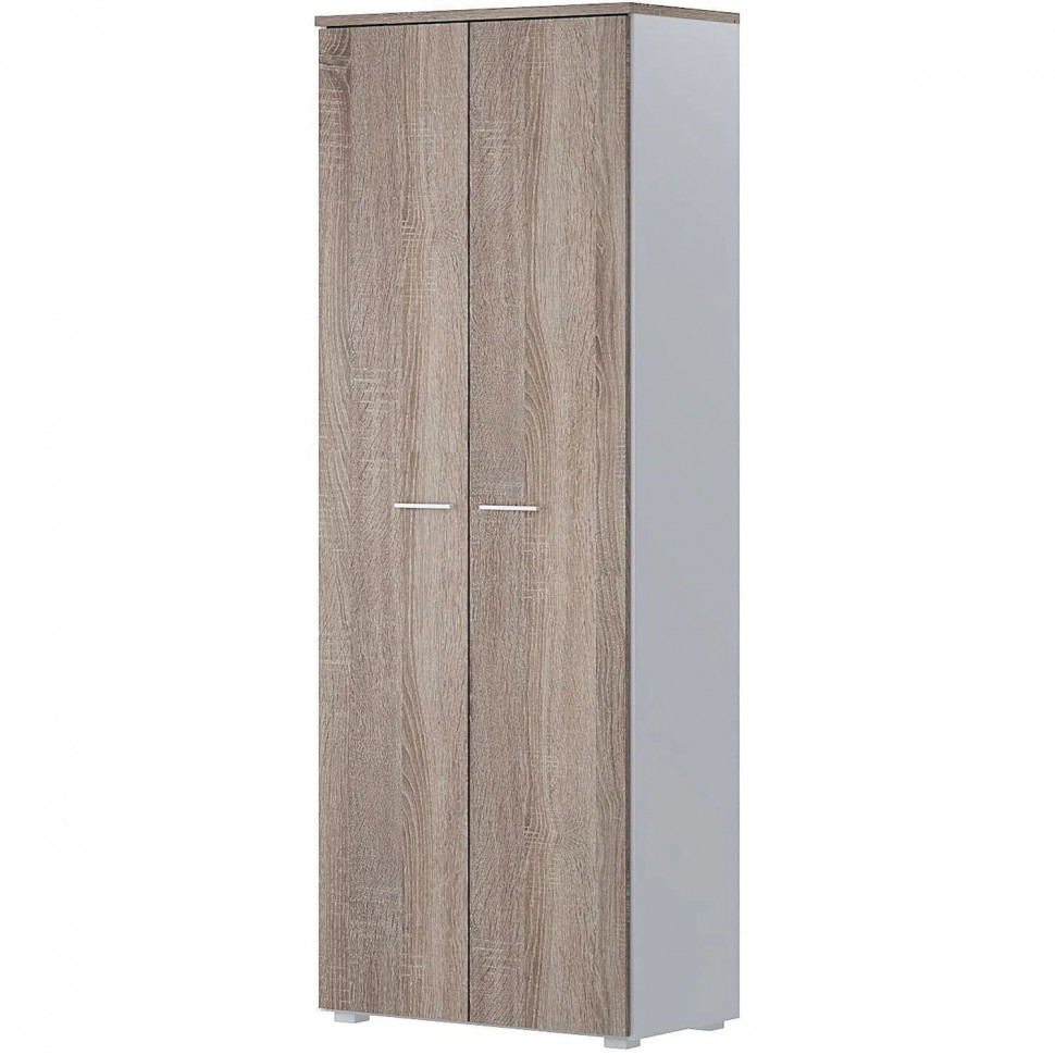Стеллаж Комус Мебель К-Loft 241H003 786х420х2106 дуб сонома темн/белый