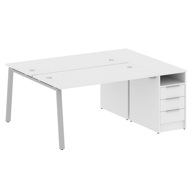 Metal System Рабочая станция с тумбой на А-образном м/к БА.РС-СТП-2.3 Белый/Металл Серый 1812*1475*7 Metal System Рабочая станция с тумбой на А-образном м/к БА.РС-СТП-2.3 Белый/Металл Серый 1812*1475*7