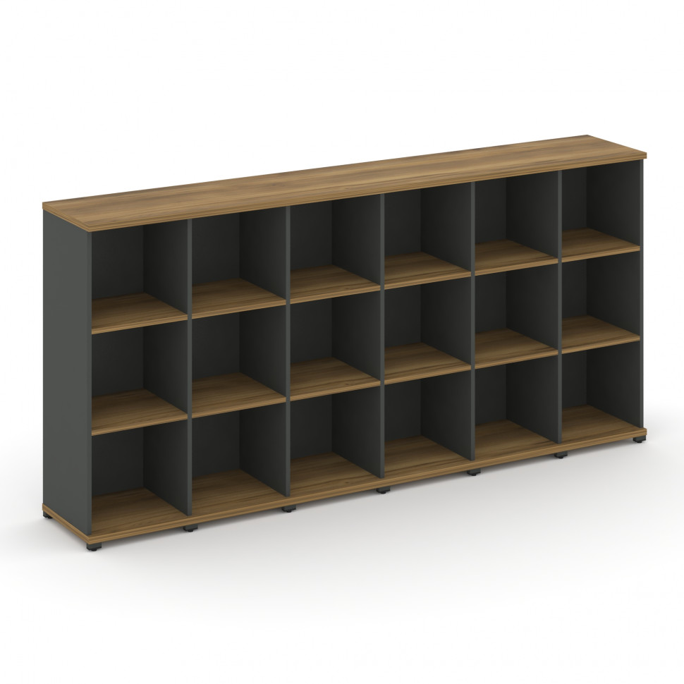 Concept Стеллаж 6 узких секций, 3 ниши CN.STU-360 Сандал Янтарный/Антрацит/Металл Антрацит 2500*420* Concept Стеллаж 6 узких секций, 3 ниши CN.STU-360 Сандал Янтарный/Антрацит/Металл Антрацит 2500*420*
