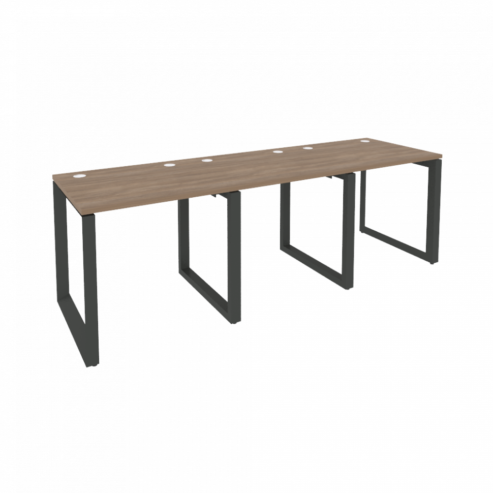 Onix Рабочая станция на О-образном м/к O.MO-RS-3.0.7 Дуб Аризона/Металл Антрацит 2340*720*750