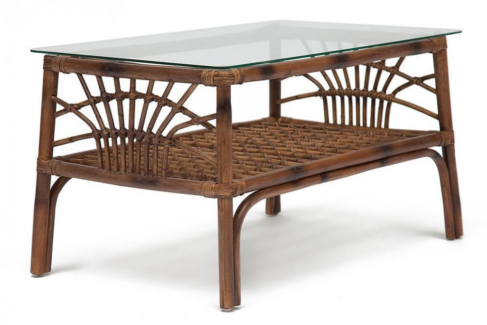 Столик кофейный Secret De Maison Kavanto  натуральный ротанг, 83*53*47 см, коричневый античный / Brown Antique