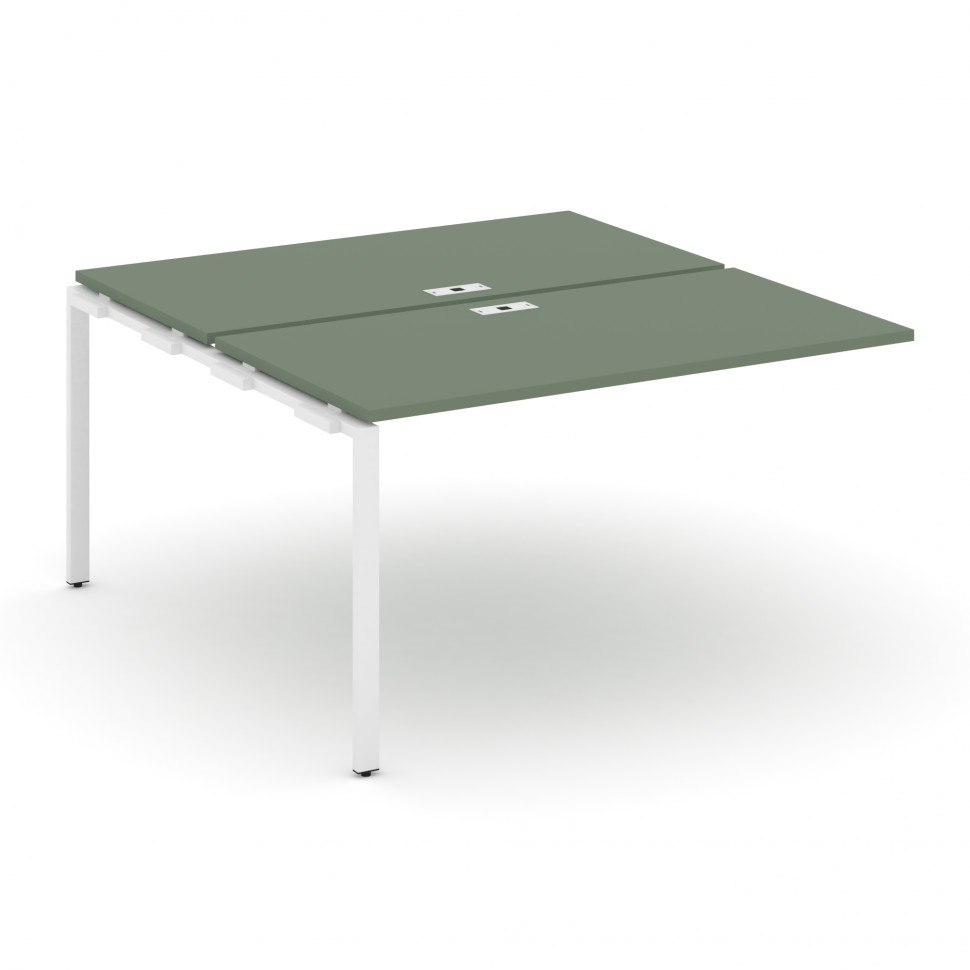 Concept Двойной наборный элемент рабочей станциии CN.DNRS-002 Кобо/Металл Белый 1180*1480*750