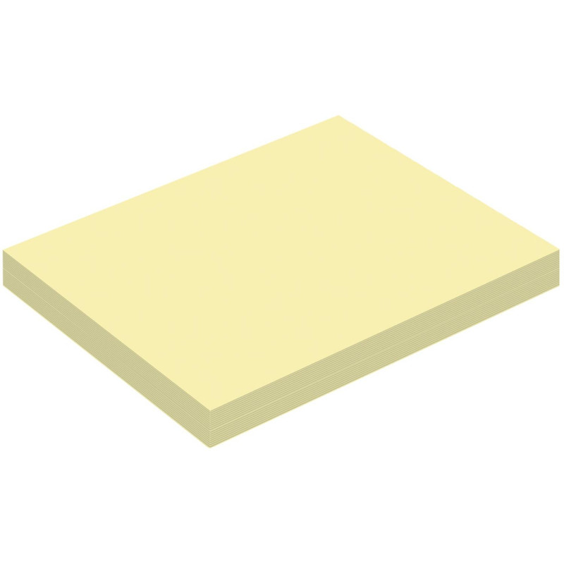 Бумага для заметок с клеевым краем Economy 38x51 мм, 100 л, пастел. желтый