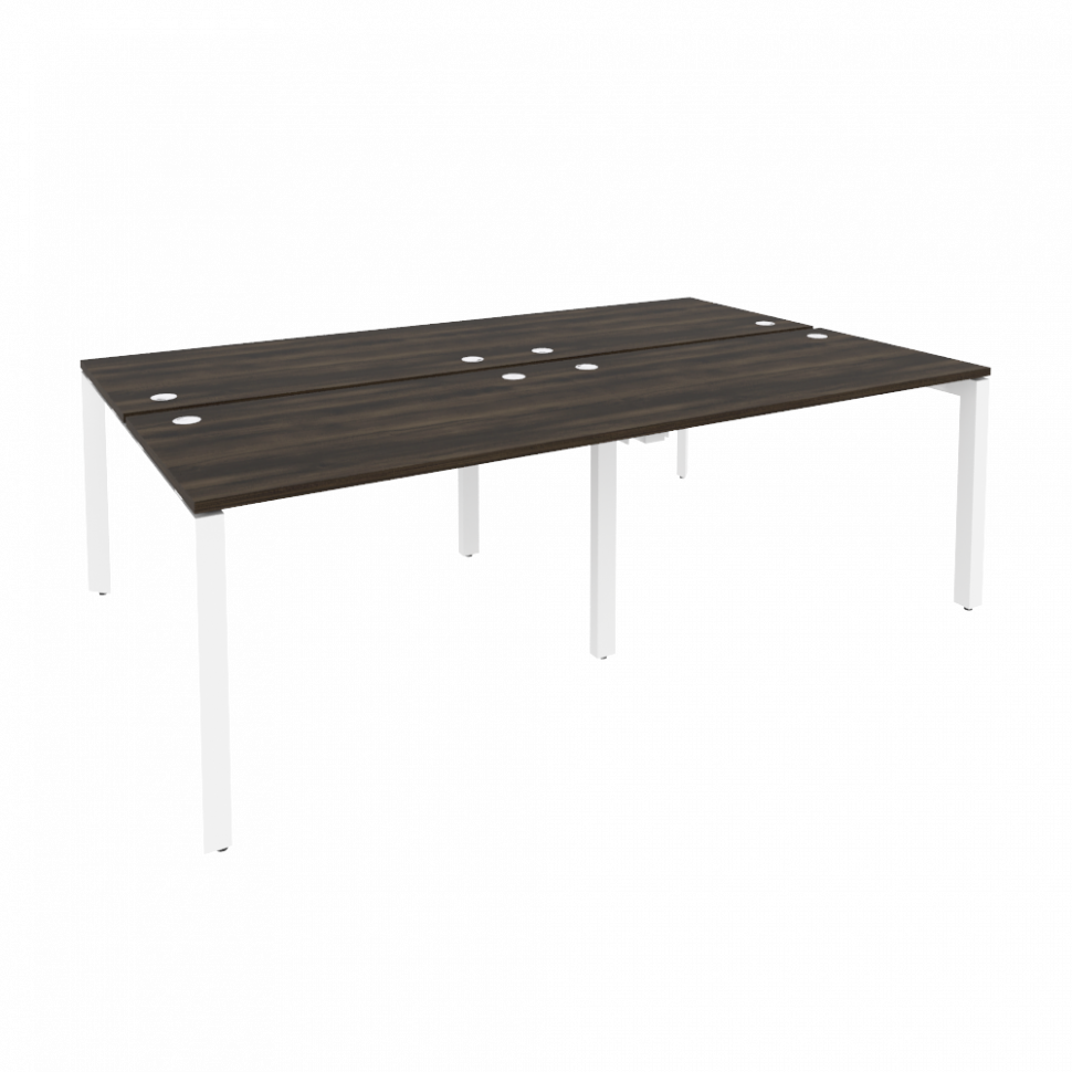 Onix Рабочая станция на П-образном м/к O.MP-D.RS-4.2.7 Дуб Мали/Металл Белый 2360*1475*750