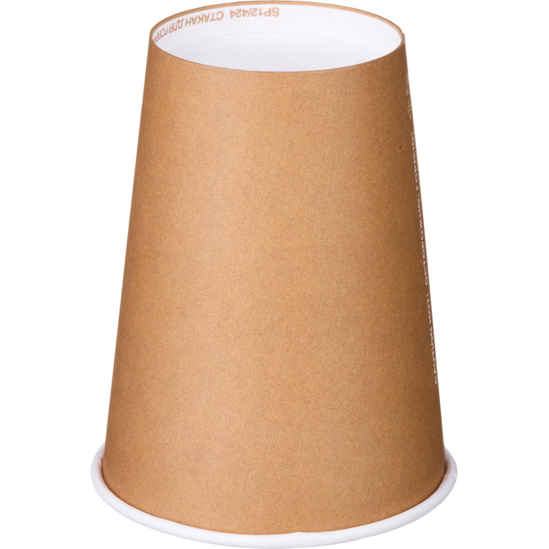 Стакан одноразовый бум 1-сл. d-90мм 300мл Крафт 50шт/уп (SP12)