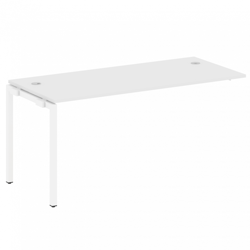 Metal System Quattro Проходной элемент рабочей станции на П-образном м/к 40БП.ПРС-СП-1.4 Белый/Метал Metal System Quattro Проходной элемент рабочей станции на П-образном м/к 40БП.ПРС-СП-1.4 Белый/Метал