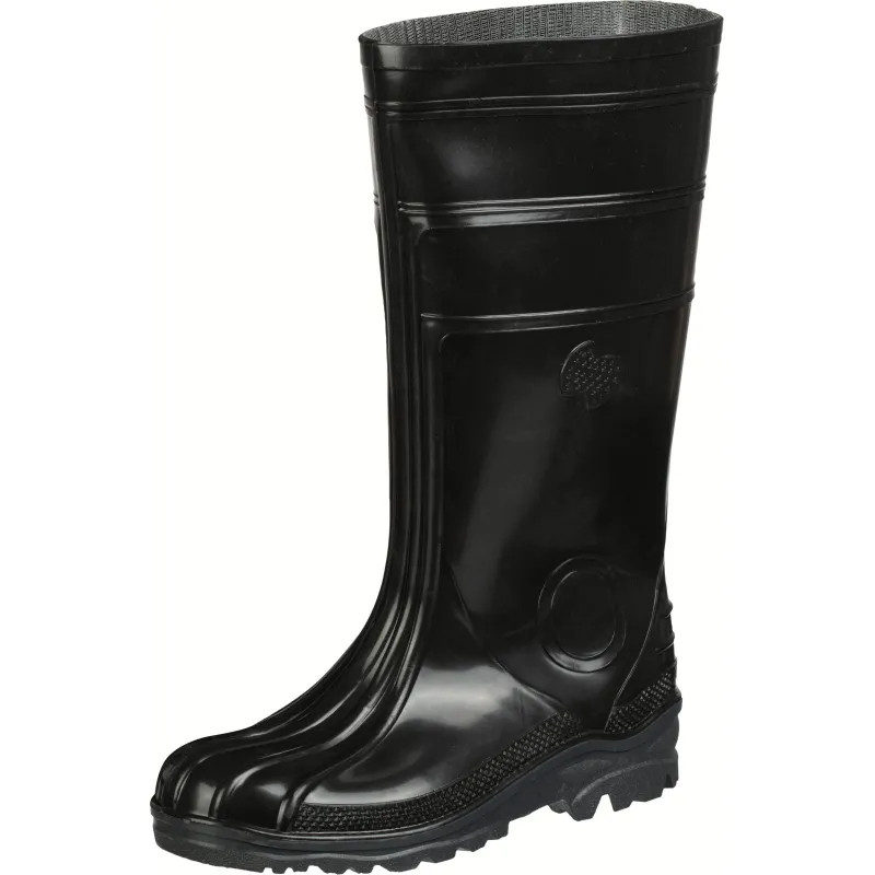 Сапоги мужские цв.черный мод. 155 (р.41) ПВХ с мет. подноском