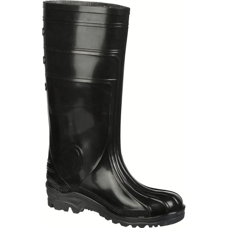 Сапоги мужские цв.черный мод. 155 (р.41) ПВХ с мет. подноском