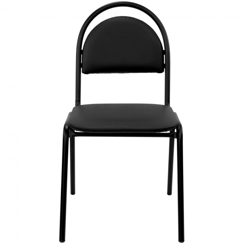 Стул 0MX_UA_SEVEN-15 (Свевен) каркас черный, к/з черный V-4