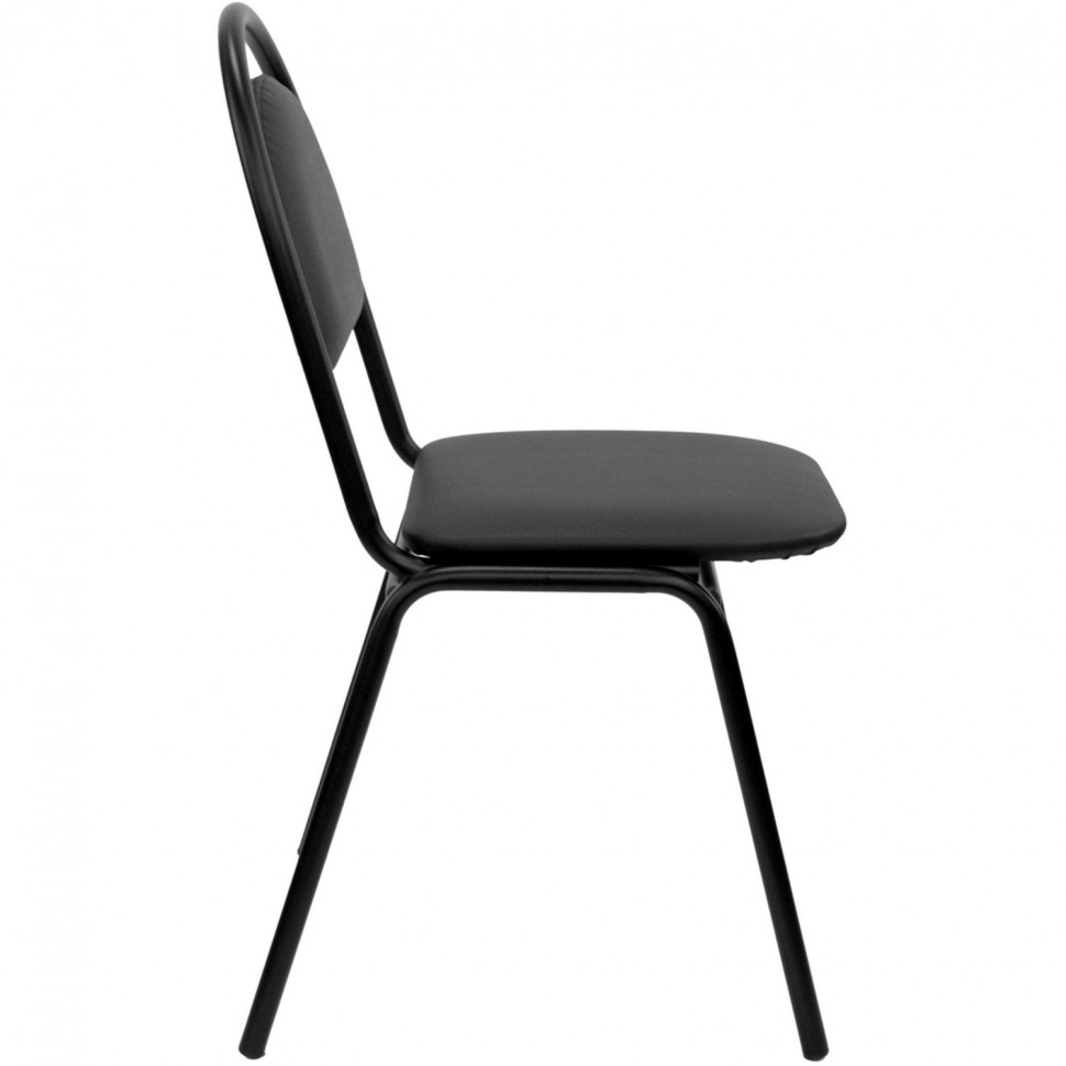 Стул 0MX_UA_SEVEN-15 (Свевен) каркас черный, к/з черный V-4