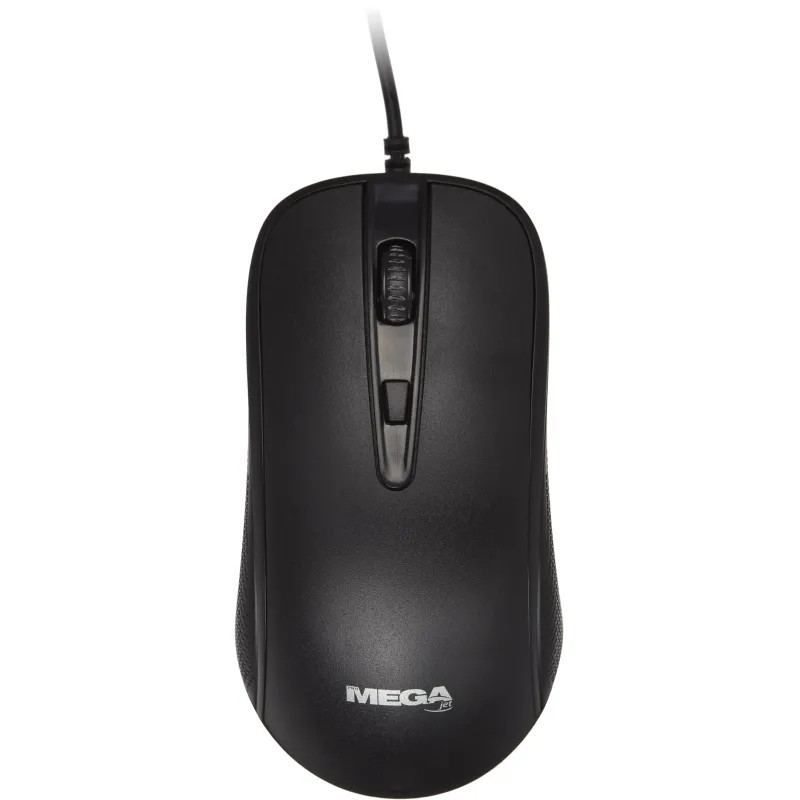 Мышь компьютерная E-M002A черная, USB 800-2400DPi, 121,5x64x39мм