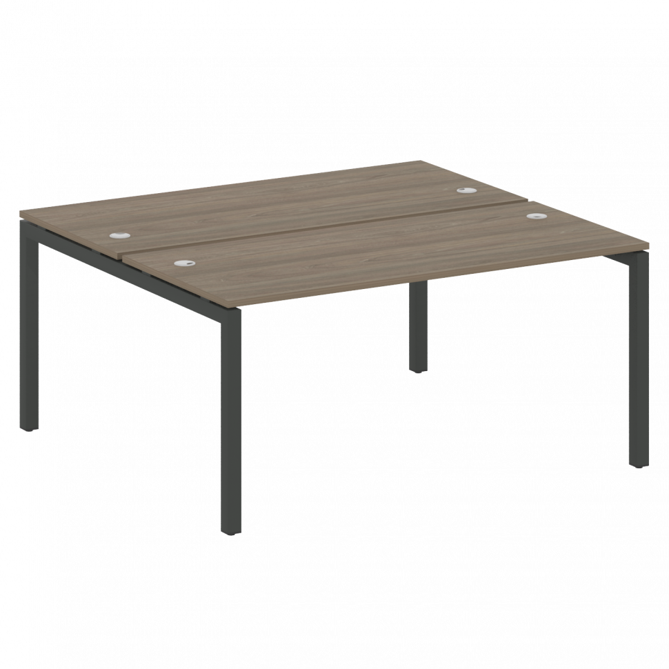 Metal System Quattro Рабочая станция на П-образном м/к 50БП.РАС-СП-2.4 Вяз Благородный/Металл Антрац Metal System Quattro Рабочая станция на П-образном м/к 50БП.РАС-СП-2.4 Вяз Благородный/Металл Антрац
