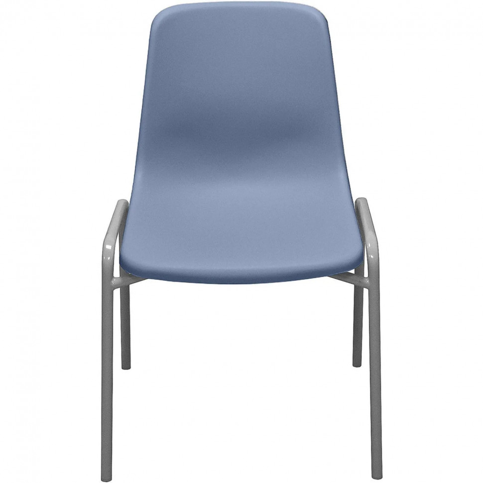 Стул GL_Комус Мебель Стрит RAL 9006, пластик RAL 5014 (голубой)