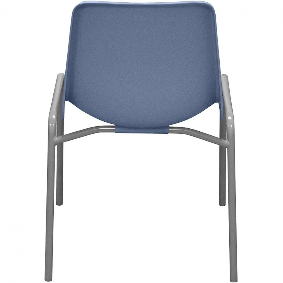 Стул GL_Комус Мебель Стрит RAL 9006, пластик RAL 5014 (голубой)