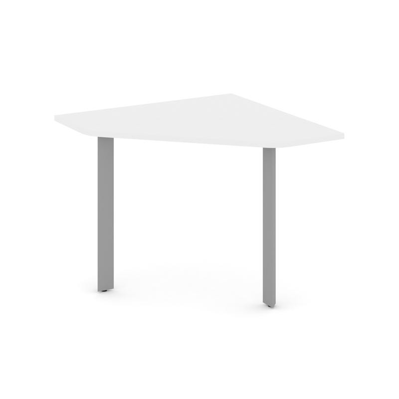 Style Project Угловой элемент переговорного стола SN-59.UPRG-001 Белый/Металл Серый 980*980*750