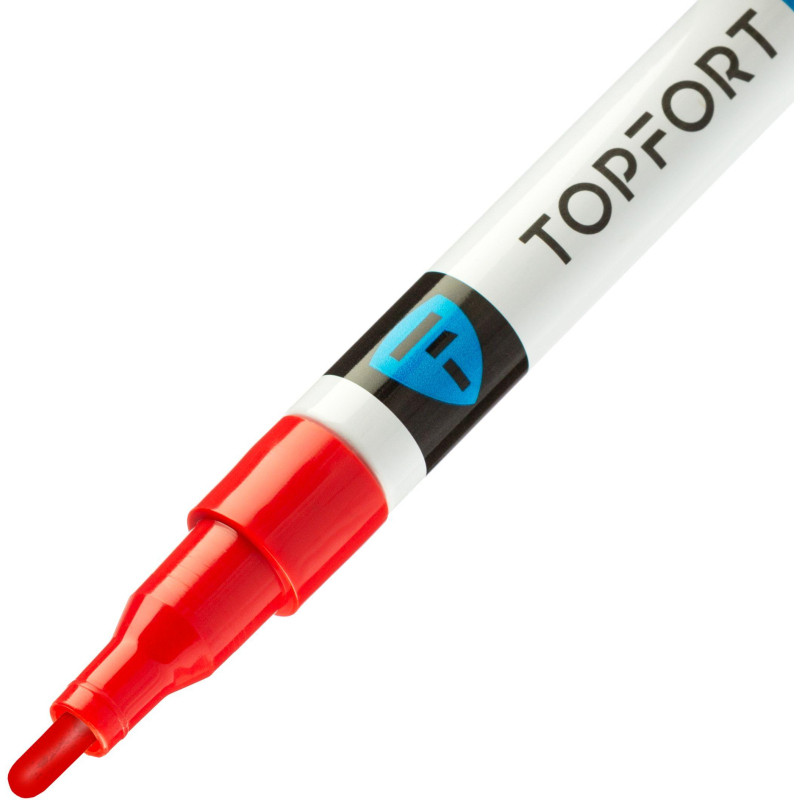 Маркер лаковый TOPFORT Industrial 2 мм красный