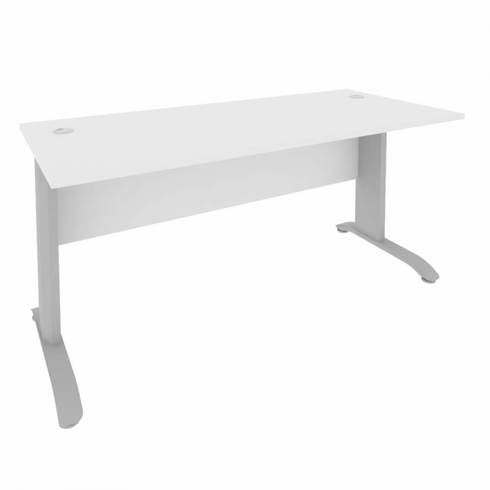 Riva Metal-L Стол письменный ПЛ.СП-4 Белый/Металл Серый 1600*720*750