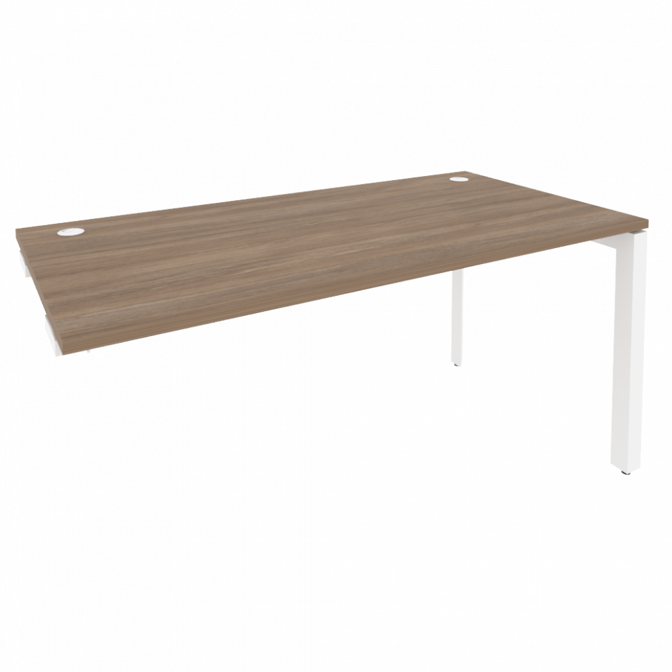 Onix Стол-приставка на П-образном м/к к опорным элементам O.MP-SPR-4.8 Дуб Аризона/Металл Белый 1580 Onix Стол-приставка на П-образном м/к к опорным элементам O.MP-SPR-4.8 Дуб Аризона/Металл Белый 1580