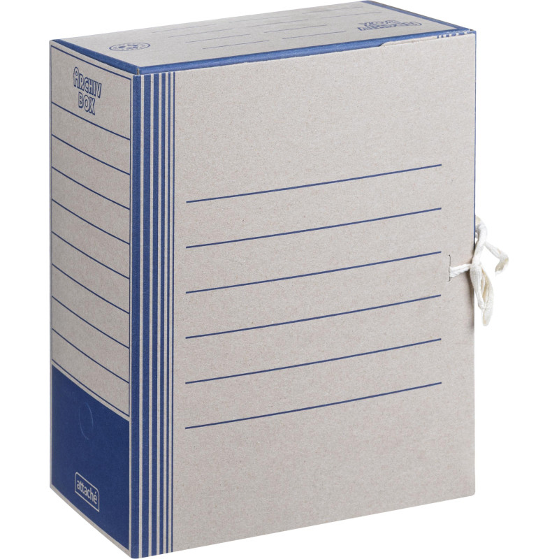 Короб архивный на завязках 150 мм,син