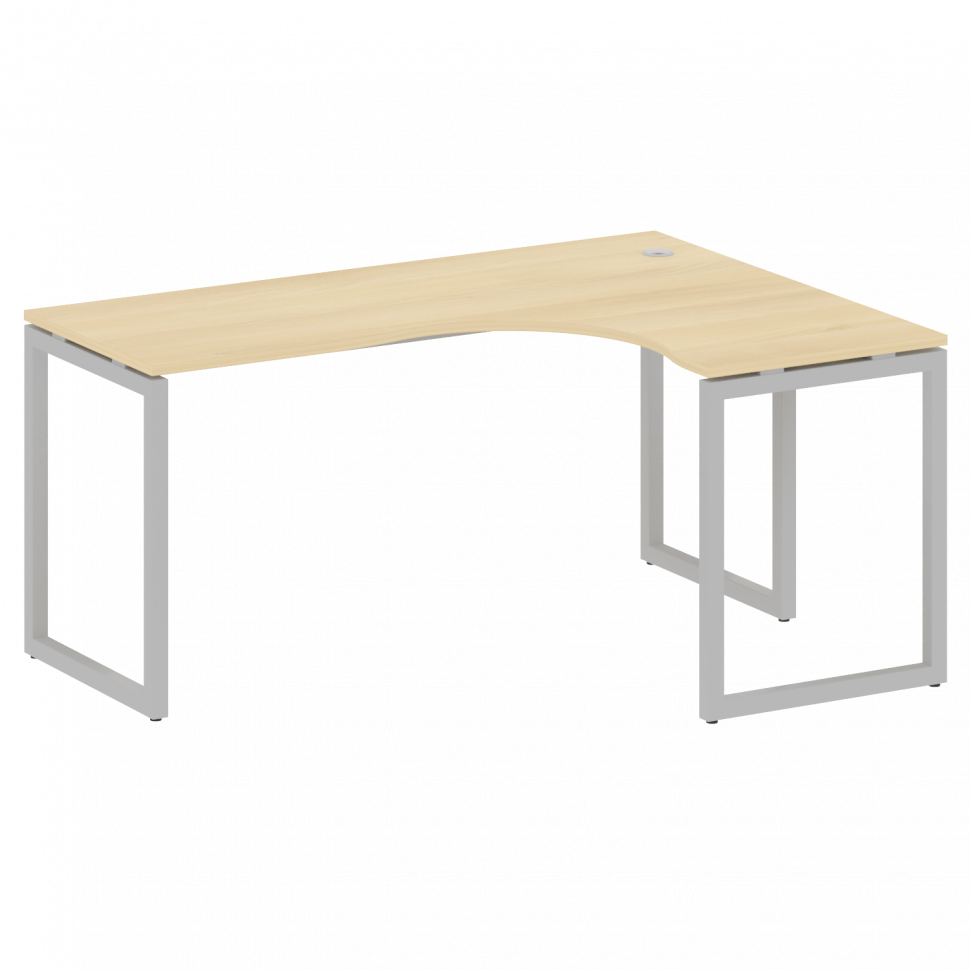 Metal System Quattro Стол криволинейный правый на О-образном м/к 40БО.СА-4 (R) Акация Лорка/Металл С