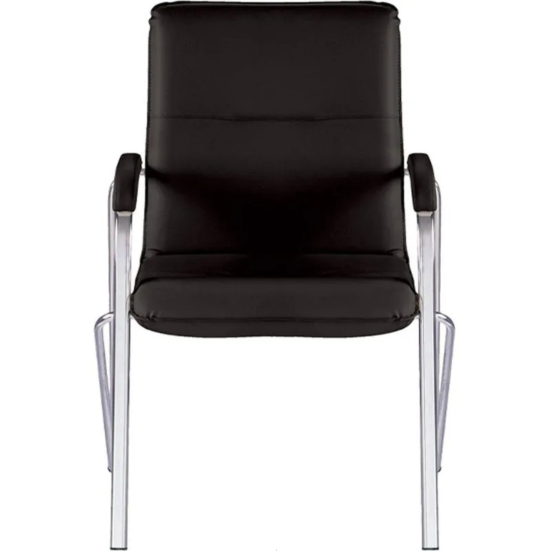Конференц-кресло 0MX_UA_EChair SAMBA Chrome к/з черный/к/з (V-4)