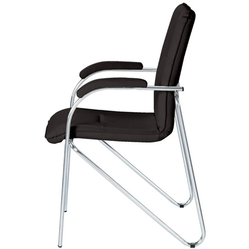 Конференц-кресло 0MX_UA_EChair SAMBA Chrome к/з черный/к/з (V-4)