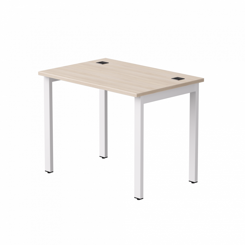 Стол прямой Everprof EVO (ЭВО) на металлокаркасе 980х670х755 мм Дуб Соната/Белый