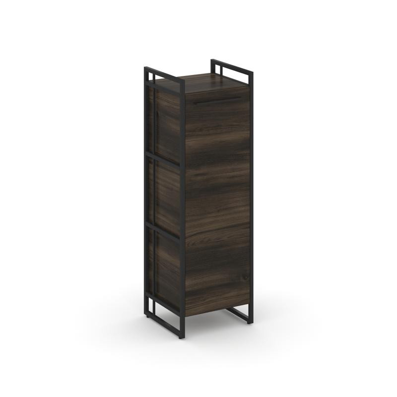 Rift Шкаф 3 ниши узкий RF.SU-31 (R) Дуб Мали/Металл Черный/Черный Ручки 420*396*1286