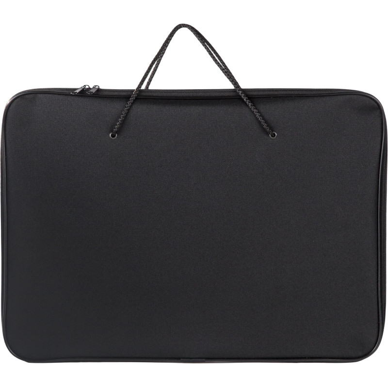 Папка-портфель на молнии с ручками офисн. А3 1Ш32 черная, нейлон