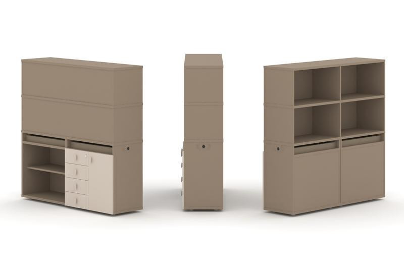 Estetica Набор №10. Тумба двойная+высокая надставка ES.NB.2V-10 Латте/Капучино 1500*410*1520 Estetica Набор №10. Тумба двойная+высокая надставка ES.NB.2V-10 Латте/Капучино 1500*410*1520