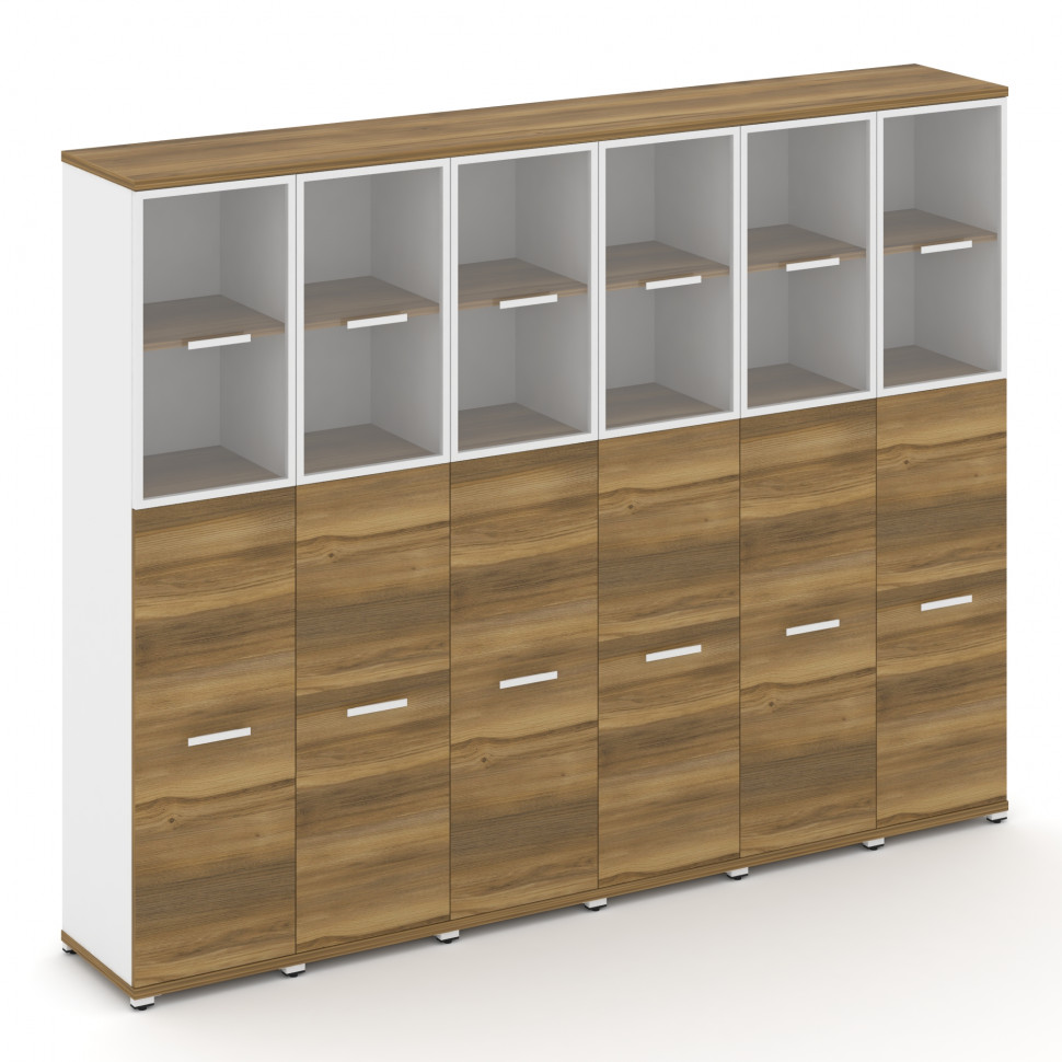 Concept Шкаф 6 узких секций, 5 ниш CN.STU-565 RPW W Сандал Янтарный/Белый Бриллиант/Металл Белый/Про Concept Шкаф 6 узких секций, 5 ниш CN.STU-565 RPW W Сандал Янтарный/Белый Бриллиант/Металл Белый/Про