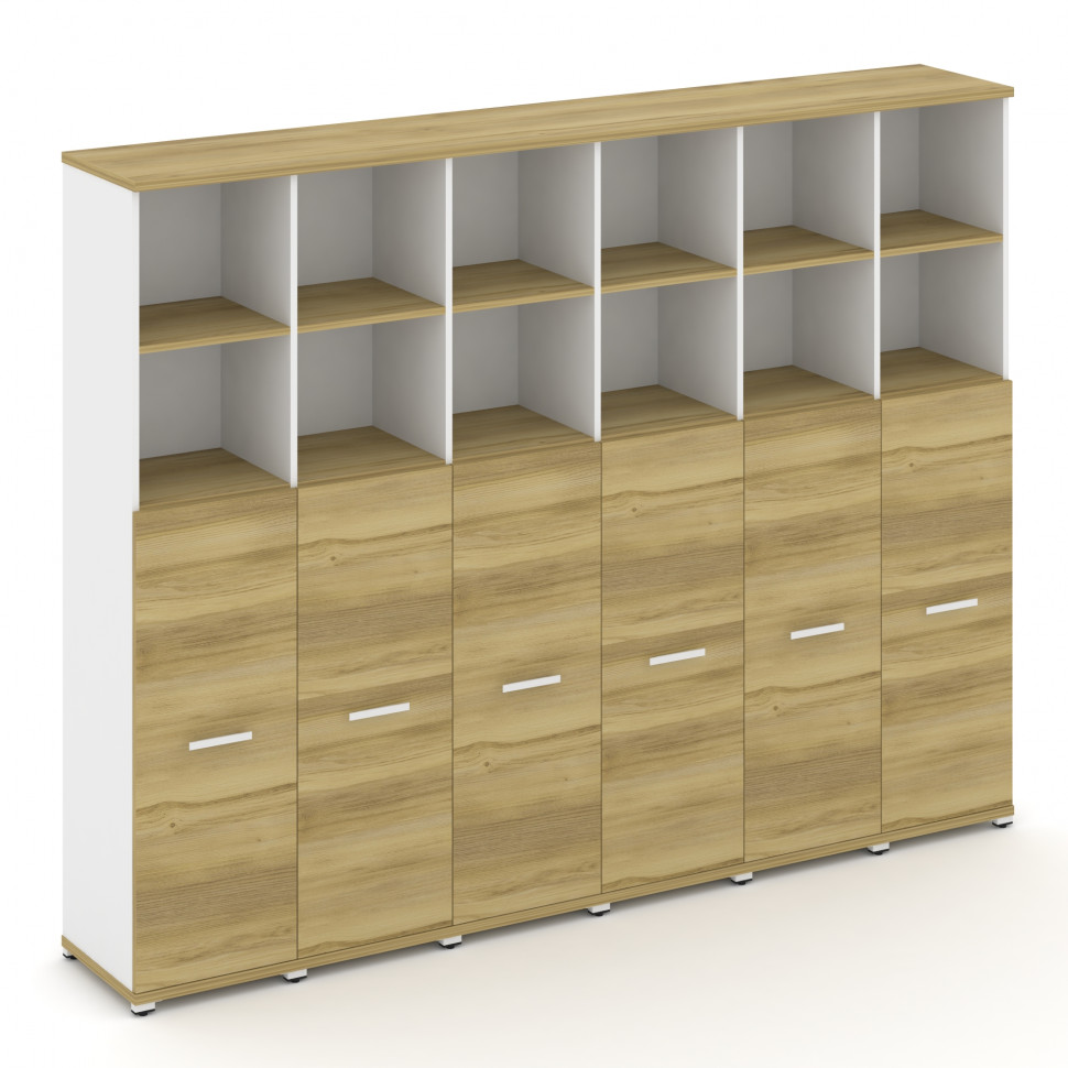 Concept Шкаф 6 узких секций, 5 ниш CN.STU-564 W Дуб Винченцо/Белый Бриллиант/Металл Белый 2500*420*1 Concept Шкаф 6 узких секций, 5 ниш CN.STU-564 W Дуб Винченцо/Белый Бриллиант/Металл Белый 2500*420*1