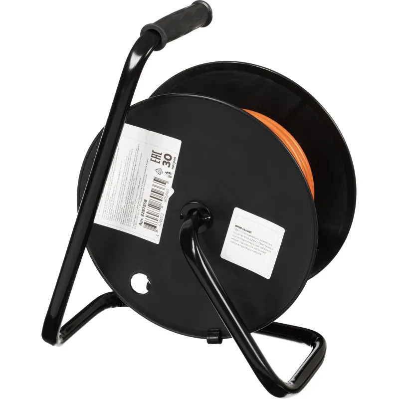 Удлинитель Topfort ПВС 3х1,5кв.мм, 30м на пласт.катушке, 4 роз. с/з, IP44