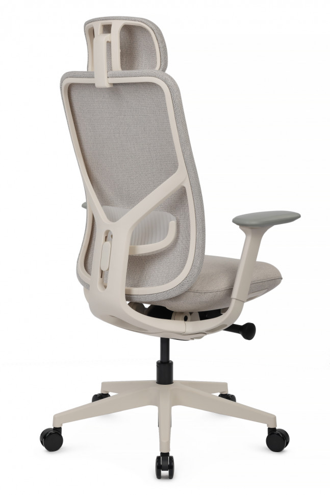 Кресло Antler EAN-001AW Белый пластик/Светло-бежевый