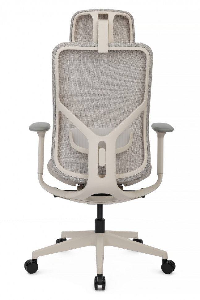 Кресло Antler EAN-001AW Белый пластик/Светло-бежевый