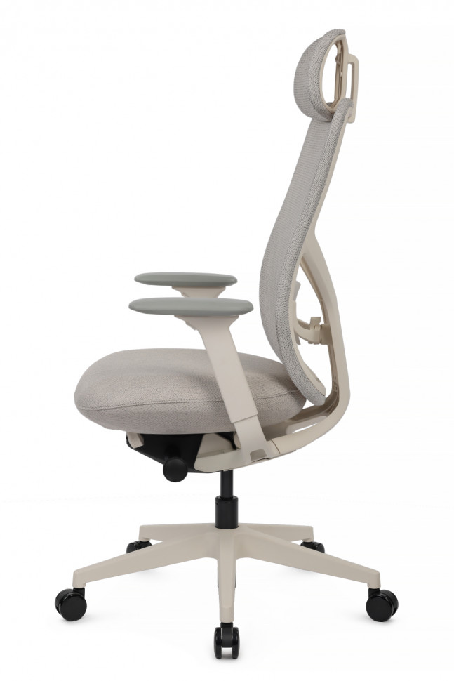 Кресло Antler EAN-001AW Белый пластик/Светло-бежевый