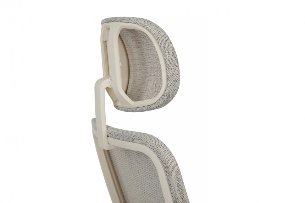 Кресло Antler EAN-001AW Белый пластик/Светло-бежевый