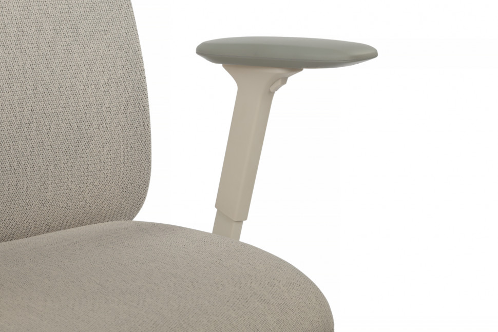 Кресло Antler EAN-001AW Белый пластик/Светло-бежевый