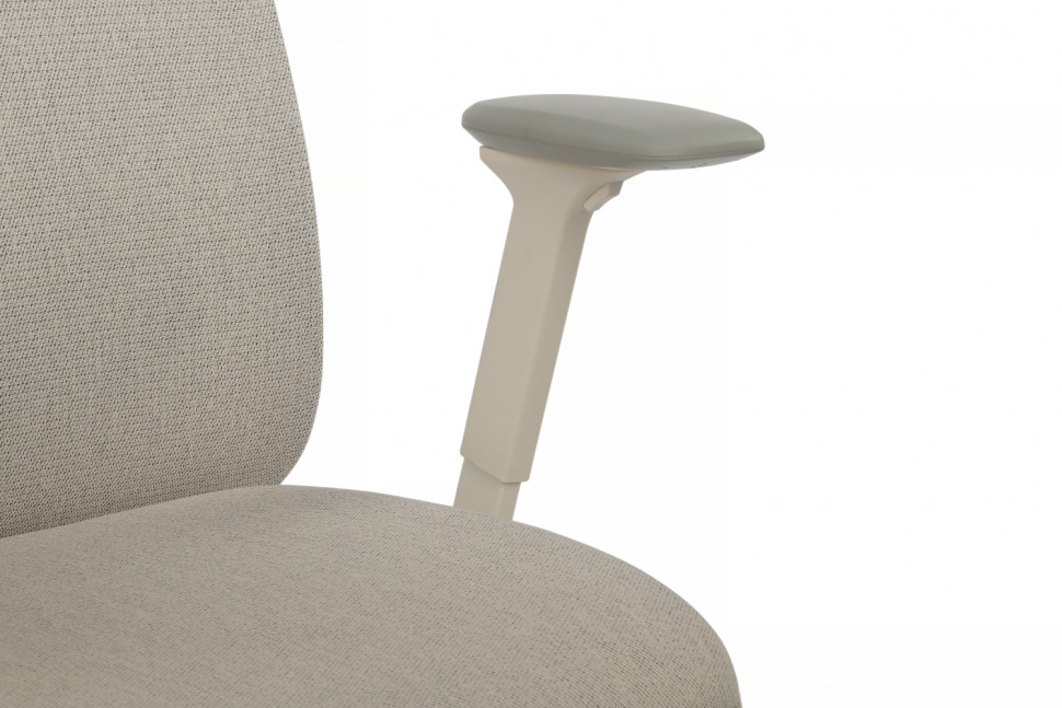 Кресло Antler EAN-001AW Белый пластик/Светло-бежевый