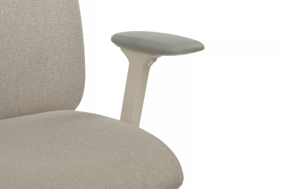 Кресло Antler EAN-001AW Белый пластик/Светло-бежевый