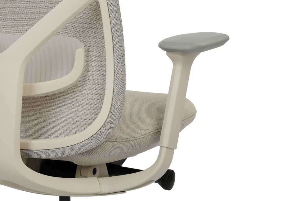 Кресло Antler EAN-001AW Белый пластик/Светло-бежевый