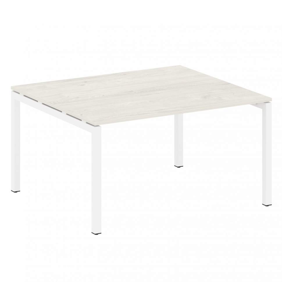 Metal System Quattro Переговорный стол (1 столешница) на П-образном м/к 50БП.ПРГ-1.3 Дуб Наварра/Мет