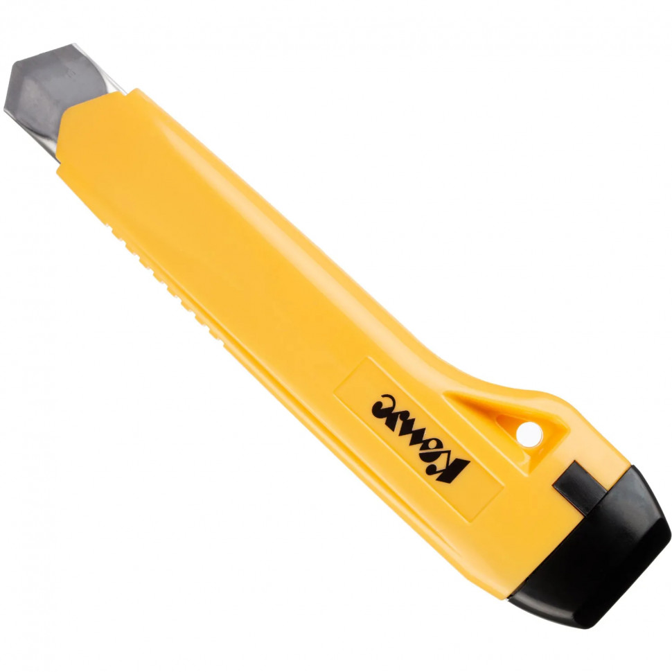 Нож универсальный Комус 18 мм пластиковый мет направл