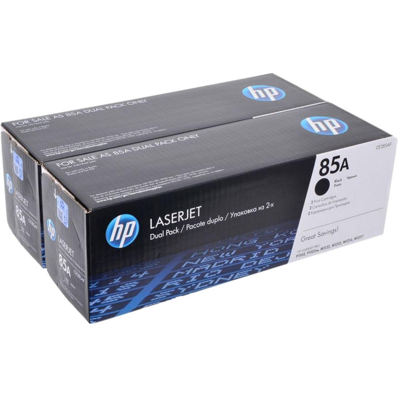 Картридж лазерный HP 85A CE285AF чер. для LJ P1102/P1102w (2шт/уп)