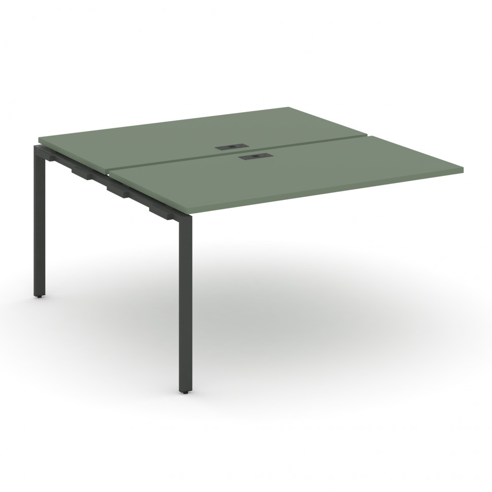 Concept Двойной наборный элемент рабочей станциии CN.DNRS-004 Кобо/Металл Антрацит 1580*1480*750