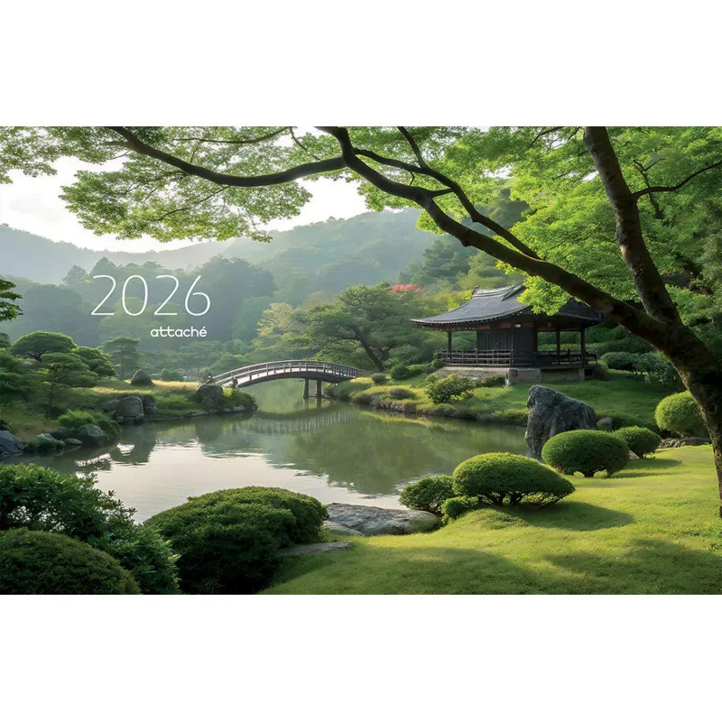 Календарь настенный 3-х блочный 2026 Attache Трио Стандарт,Дер.вода,305х675
