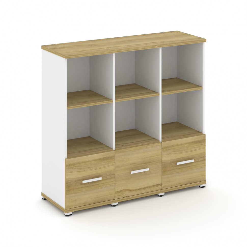 Concept Шкаф 3 узкие секции, 3 ниши CN.STU-331 W Дуб Винченцо/Белый Бриллиант/Металл Белый 1252*420* Concept Шкаф 3 узкие секции, 3 ниши CN.STU-331 W Дуб Винченцо/Белый Бриллиант/Металл Белый 1252*420*